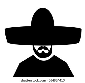 man with black sombrero and beard