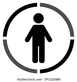 Man  - black vector icon