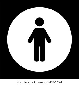 Man -  black vector icon