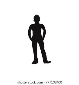 man black and white vector