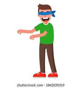 Blindfolded Man Vector Art & Graphics