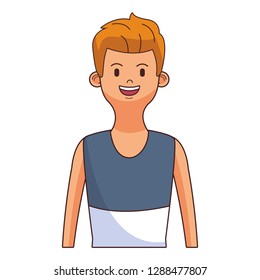 man blonde avatar portrait
