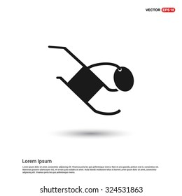 Man Blood pressure checking icon. Vector health care icon