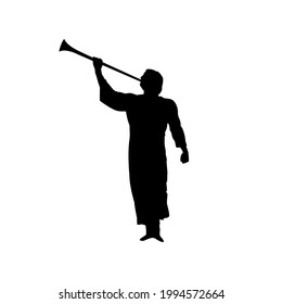Isolated trumpet silhouette style icon vector design Stock Vector