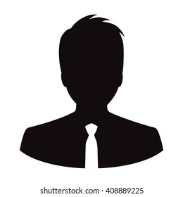 Man in blue business suit. Business man illustration in flat design. Salesman. Manager. Businessman. Business man icon. Business man sign. Man silhouette. Worker man. Business man. Business man. Man  