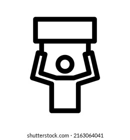 man board icon or logo isolated sign symbol vector illustration - high quality black style vector icons
