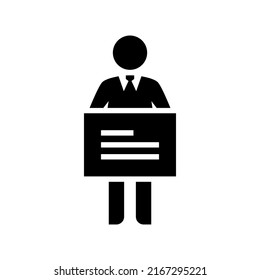 man board icon or logo isolated sign symbol vector illustration - high quality black style vector icons
