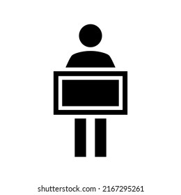 man board icon or logo isolated sign symbol vector illustration - high quality black style vector icons
