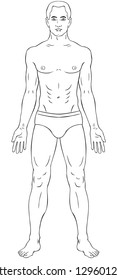 Man body outline