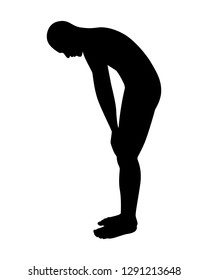 Man body silhouette vector