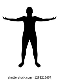 Man Body Silhouette Vector Stock Vector Royalty Free