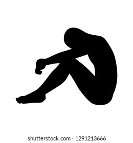 Man body silhouette vector
