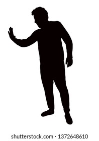 a man body silhouette vector
