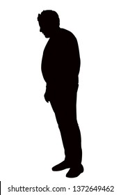 a man body silhouette vector