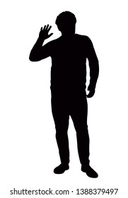 a man body silhouette vector
