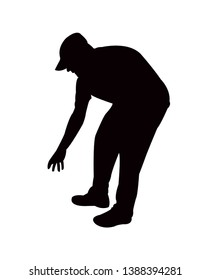 a man body silhouette vector
