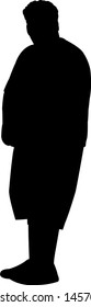 a man body silhouette vector