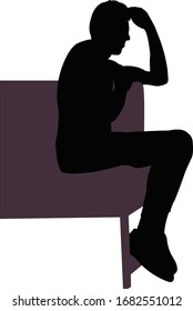 a man body silhouette vector
