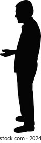 a man body silhouette vector