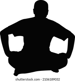 a man body silhouette vector