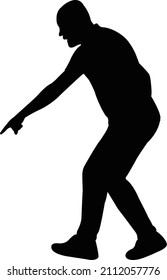 a man body silhouette vector