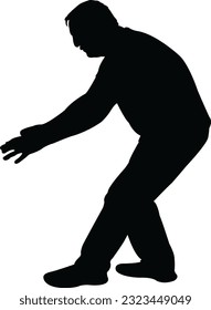 a man body silhouette vector