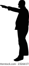 vector de silueta corporal de un hombre