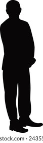 Ein Mann Körper Silhouette Vektor