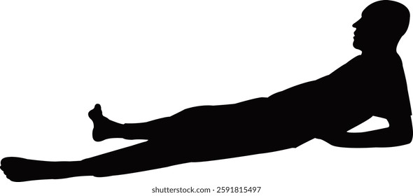 a man body silhouette vector