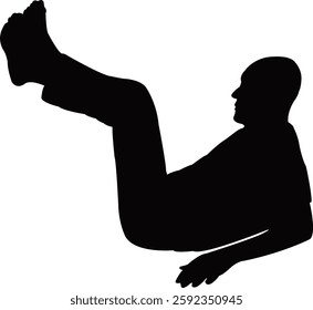 a man body silhouette vector