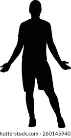 a man body silhouette vector
