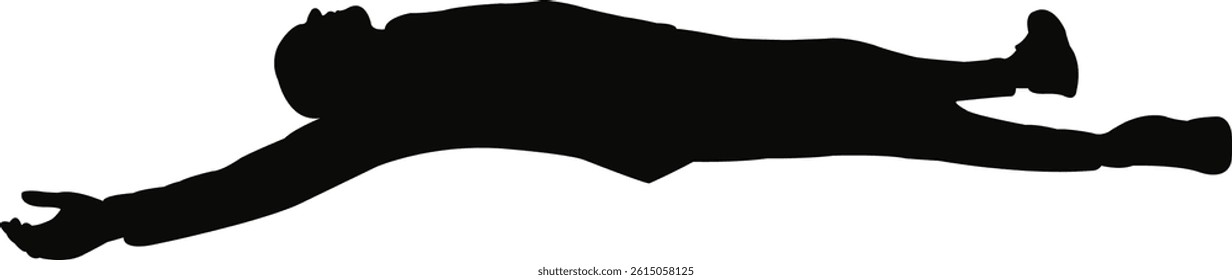 a man body silhouette vector