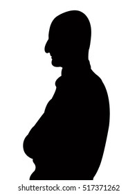 a man body silhouette vector