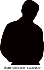 a man body silhouette vector