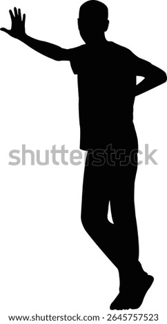 a man body silhouette vector