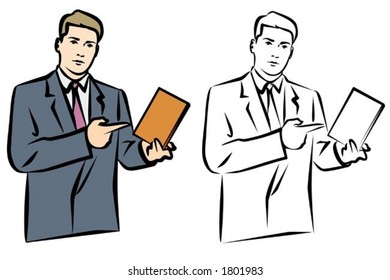Man with Book