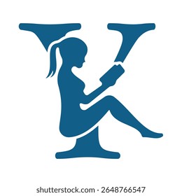 Man Book Logo combine with letter Y vector template