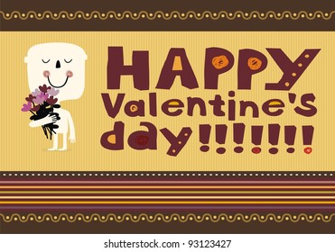 man with bouquet of roses for Valentine's Day