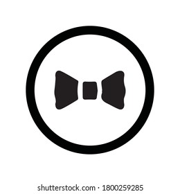 man bow tie icon design black