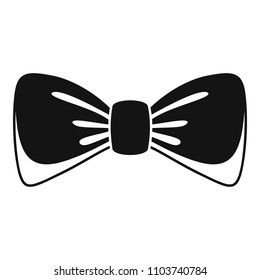 Man bow tie icon. Simple illustration of man bow tie vector icon for web design isolated on white background