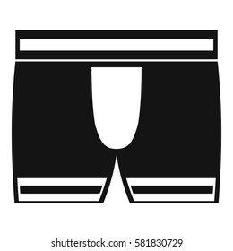 Man boxer briefs icon. Simple illustration of man boxer briefs vector icon for web