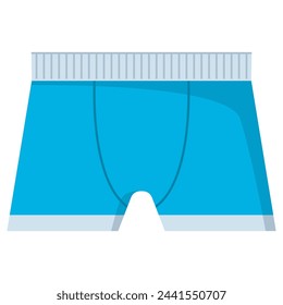 Man boxer underwear vector cartoon illustration isolated on a white background.