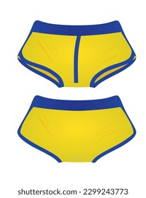 Man boxer underwear. vector illustration