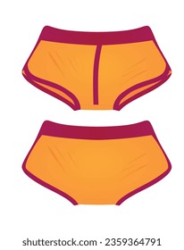 Ropa interior de boxer. ilustración vectorial