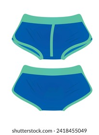 Ropa interior de boxer. ilustración vectorial