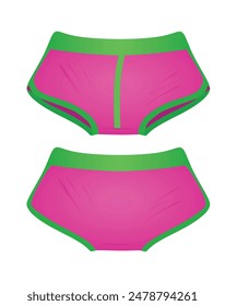 Man boxer underwear. vector illustration