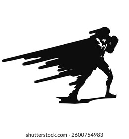 
man in boxing fight movement