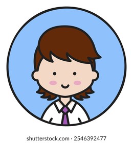 Man boy character face avatar vector icon. Hipster symbol. Avatar character portrait signs. Graph symbol for your web site design, logo, app, UI
