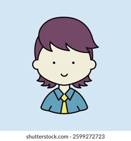 Man boy character face avatar vector icon. Hipster symbol. Avatar character portrait signs. Graph symbol for your web site design, logo, app, UI