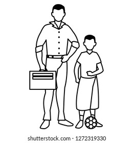 Man and boy design Man and boy design